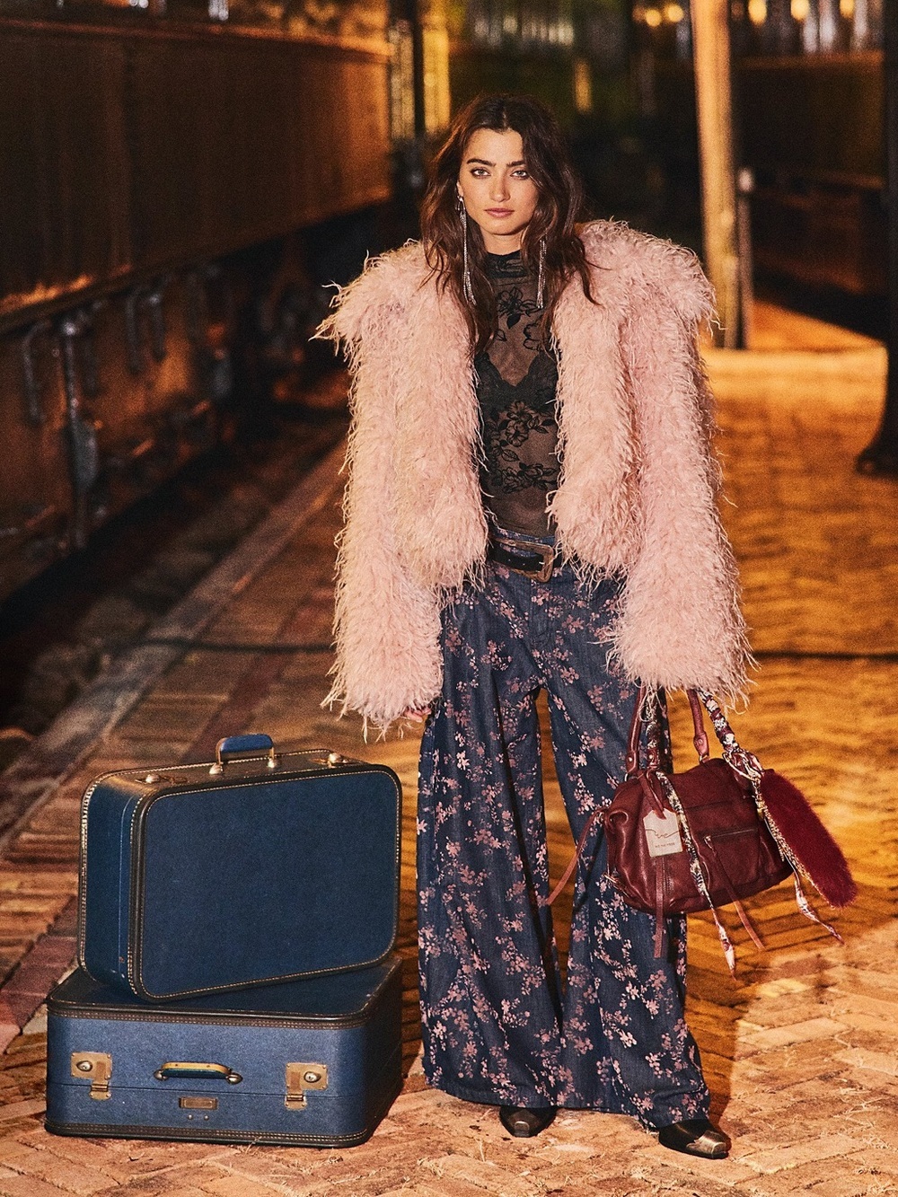 Free People We The Free Jeans About That Baggy Trousers Barrel Balloon Flocked - Picture 13 of 13